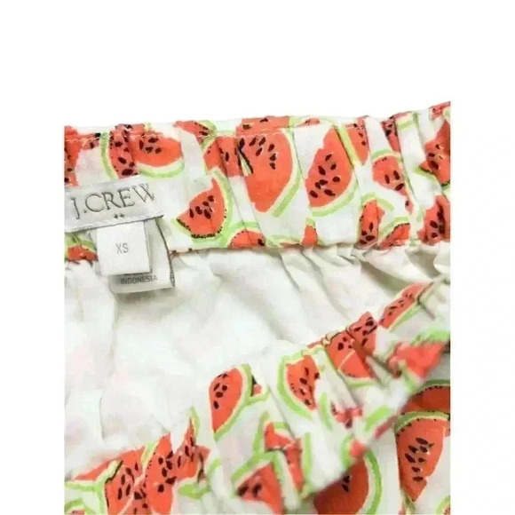 J. Crew Women's Watermelon Print Cotton Mini Skirt XS Summer Casual - Picture 2 of 7